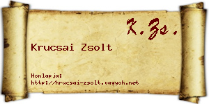 Krucsai Zsolt névjegykártya